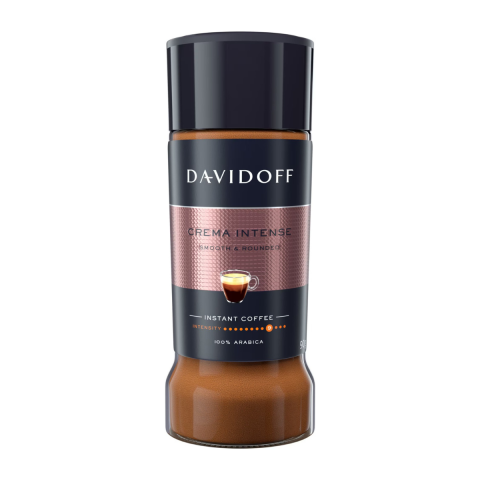 Ceai si Cafea - Cafea instant Davidoff Crema Intense Smooth & Rounded, intensitate 9, 90 g
