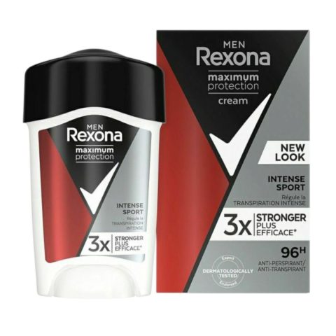 Ingrijire Personala & Cosmetice - Deodorant Antiperspirant Crema, Rexona Men, Maximum Protection Intense Sport, 96 h, 45 ml