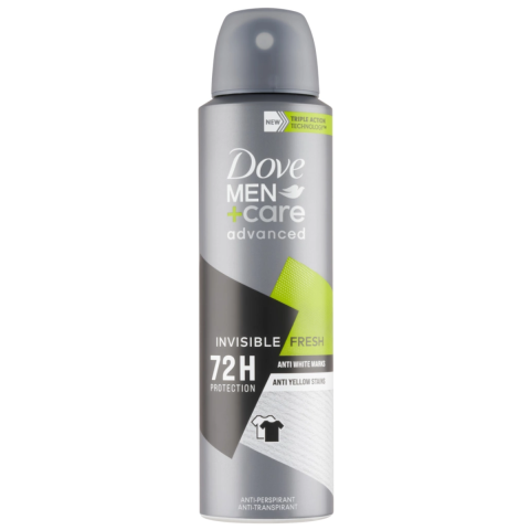 Ingrijire Personala & Cosmetice - Deodorant Antiperspirant Dove Men+Care Advanced Invisible Fresh 72 h, 150 ml