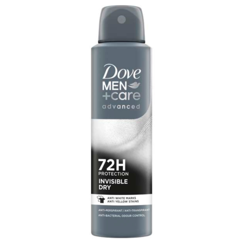 Ingrijire Personala & Cosmetice - Deodorant antiperspirant Spray Dove Men+care Advanced Invisible Dry 72h Protection, 150 ml