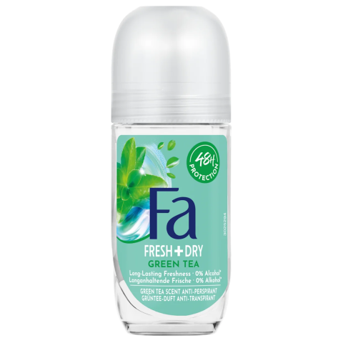 Ingrijire Corp - Deodorant roll-on anti-perspirant Fa Fresh & Dry cu parfum de ceai verde, 50ml