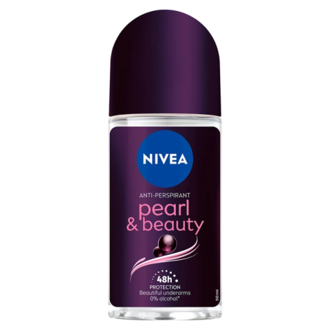 Deodorante si Antiperspirante - Deodorant roll-on pentru femei, Nivea Pearl & Beauty 48h, 50 ml