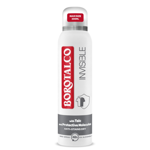 Ingrijire Corp - Deodorant Spray Borotalco Invisible Talc si Molecule Protectoare , 200 ml
