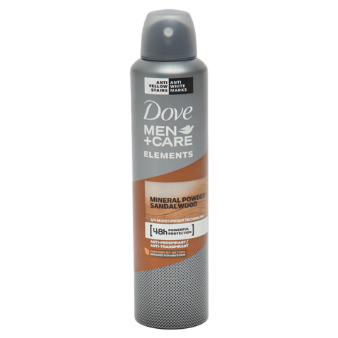Ingrijire Personala & Cosmetice - Deodorant Spray Dove Men+Care Elements Mineral Powder & Sandalwood, 48 h, 250ml