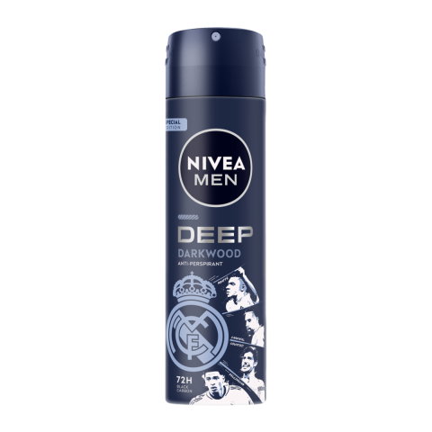 Ingrijire Personala & Cosmetice - Deodorant spray Nivea Men Real Madrid, Deep Darkwood 72 h, 150 ml
