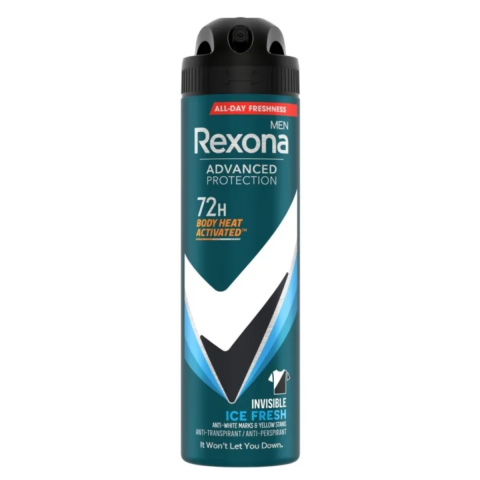 Ingrijire Personala & Cosmetice - Deodorant Spray Rexona Men Invisible Ice Fresh, 72 h, 150 ml