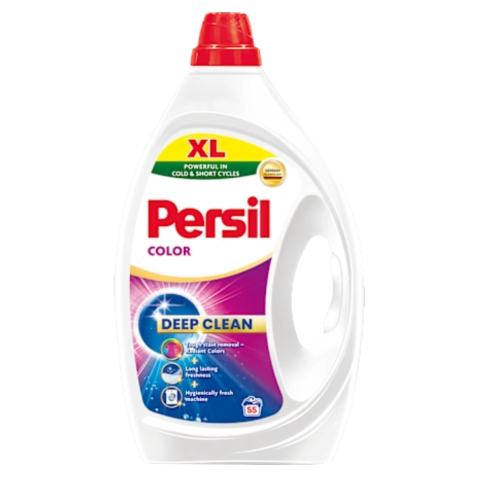 Detergenti de Rufe - Detergent de rufe lichid Persil Deep Clean Color, 55 spalari, 2,475l