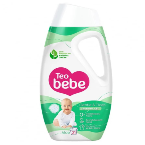 Ingrijire Haine - Detergent de rufe pentru bebelusi Teo Bebe, Aloe, 27 spalari, 1.08 L