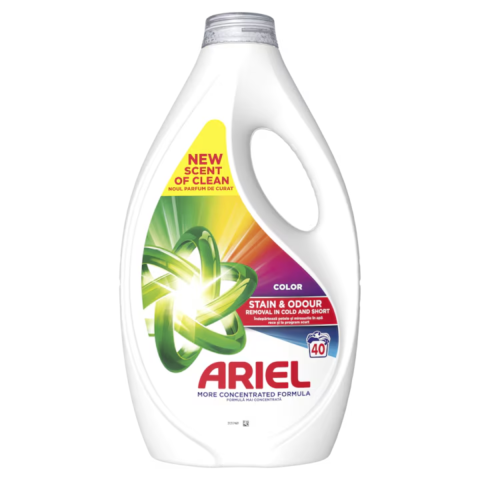 Ingrijire Haine - Detergent lichid Ariel Color, 40 spalari, 1.8 L