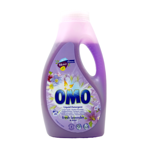 Casa, Gradina & Bricolaj - Detergent lichid Omo Fresh Lavender & Mint, 20 spalari, 1L