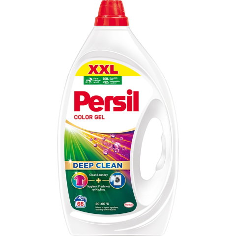 Detergenti de Rufe - Detergent lichid PERSIL Deep Clean Color, 2.97 l, 66 spalari