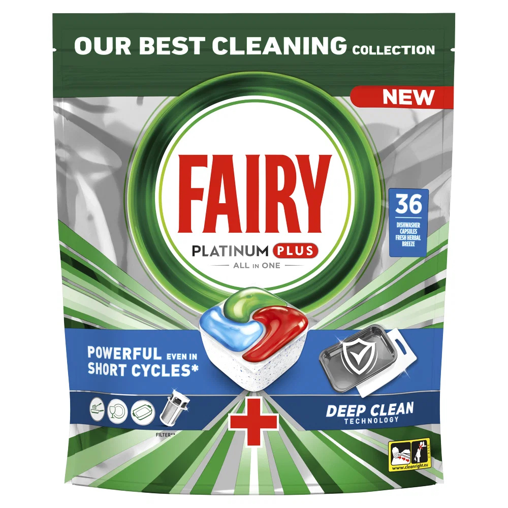 Curatenie & Intretinere - Detergent pentru masina de spalat vase, Fairy Platinum Plus, 36 tablete