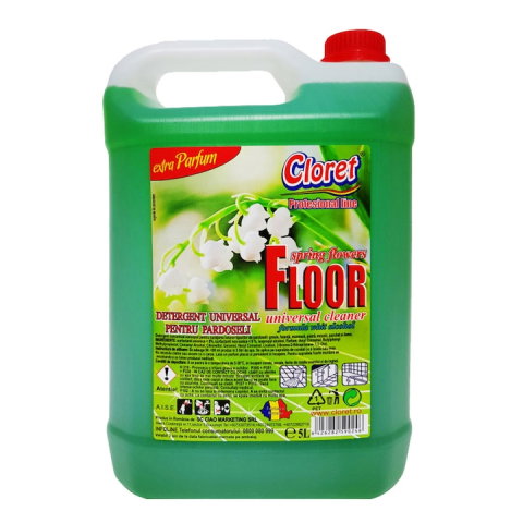 Detergenti Pardoseala - Detergent pentru pardoseli Cloret, Lacramioare, 5 L