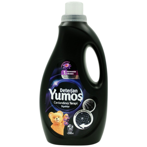 Detergenti de Rufe - Detergent pentru tesaturi negre, Yumos Canlandirici Terapi, Lotus , 50 spalari, 2.5 L