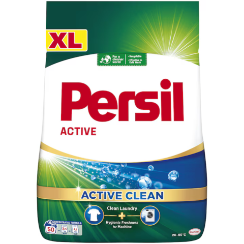 Detergenti de Rufe - Detergent Pudra Automat pentru Rufe - Persil Active Clean, 50 spalari, 3,75 kg