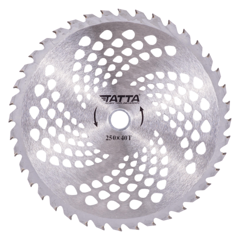 Consumabile masini gradinarit - Disc motocoasa circular Tatta TT-1002, dinti vidia, 250x40T, pentru iarba