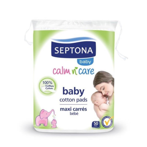 Jucarii, Copii & Bebe - Dischete bumbac pentru copii Septona Baby, 50 bucati