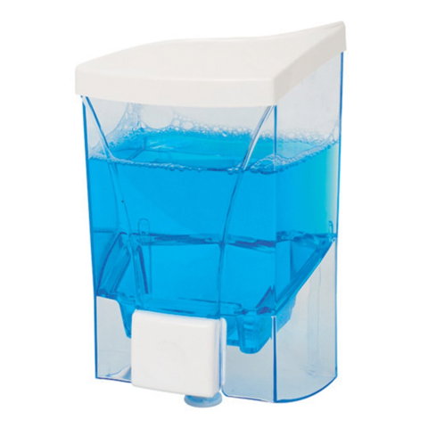 Dispensere - Dozator sapun lichid Sanitec SN6026, plastic, alb/transparent, 1 l