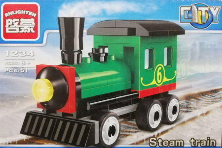 Jocuri - Enlighten City Tren cu aburi lego