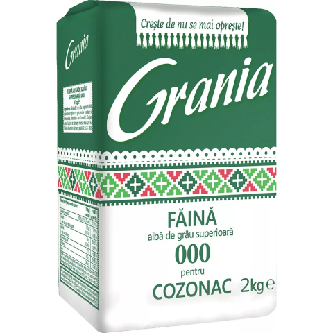 Alimente de baza - Faina alba de grau superioara Grania, 2 kg
