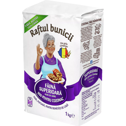 Bacanie - Faina de grau Raftul Bunicii Pentru Cozonaci, 1 Kg