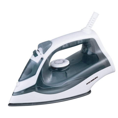 Electrocasnice & Climatizare - Fier de calcat Hausberg HB-7850GR, 1300 W, talpa invelis ceramic, rezervor 130 ml