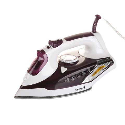 Electrocasnice & Climatizare - Fier de calcat Hausberg HB-7880MV, 2300 W, talpa cu invelis ceramic, rezervor apa 400 ml