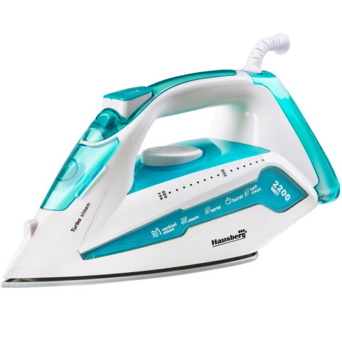 Electrocasnice & Climatizare - Fier de calcat Hausberg HB-7898AB, talpa ceramica, 2000-2300 W