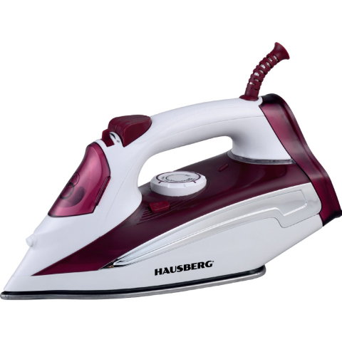 Electrocasnice & Climatizare - Fier de calcat Hausberg HB-HB7830RS cu talpa din otel inoxidabil, 2000-2300 W, rezervor 400 ml