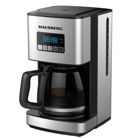Electrocasnice & Climatizare - Filtru cafea digital cu functie de programare Hausberg HB3755, 1000-1200 W, 1.8 L