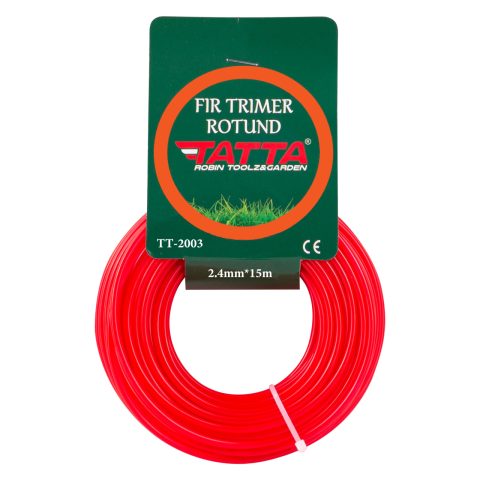 Consumabile masini gradinarit - Fir patrat din nylon pentru trimmer Tatta TT-2003, grosime 2.4 mm, lungime 15 m