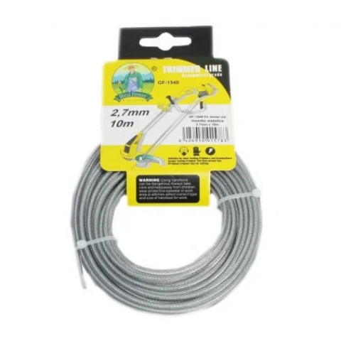 Aparate si masini gradinarit - Fir trimer/MTC cu insertie metal 10M 2.7mm