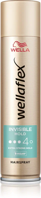 Fixativ si spuma de par - Fixativ pentru par, Wellaflex Invisible Hold, 4/5, 250 ml