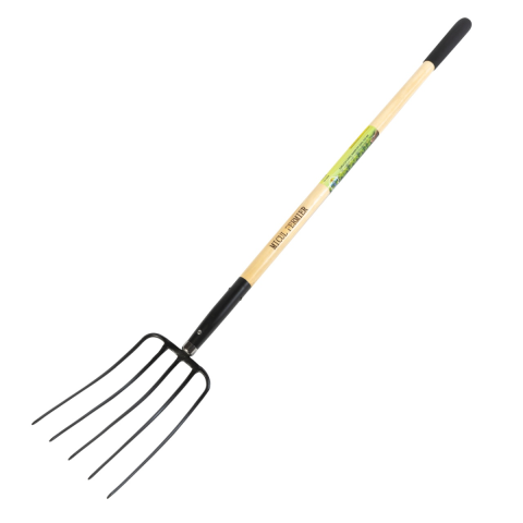 Furci gradinarit - Furca cu 5 dinti, maner lemn, 1520mm