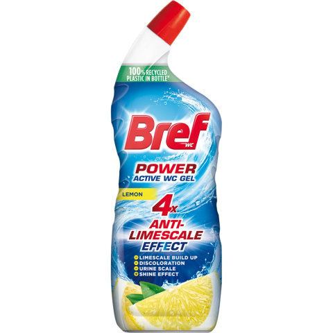 Curatenie & Intretinere - Gel de curatat toaleta Bref Power Active Gel Lemon, 750 ml