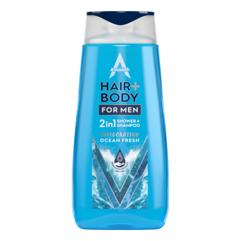 Ingrijire Personala & Cosmetice - Gel de dus 2in1 Astonish, Hair & Body pentru barbati, 400 ml