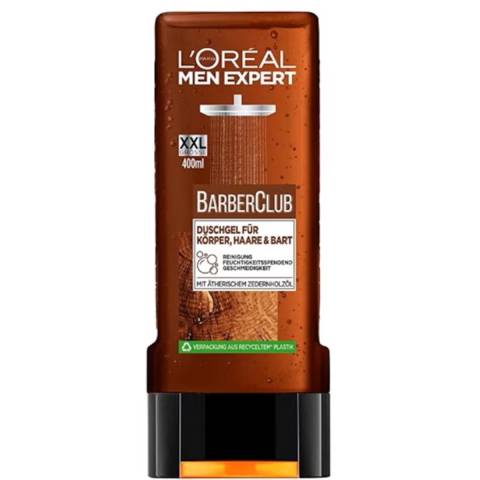 Ingrijire Personala & Cosmetice - Gel de Dus 3 in 1, L’Oreal, Men Expert, Barber Club, Curatarea Corpului, Parului si Barbii, 400ml