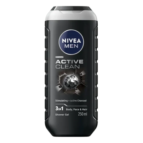 Ingrijire Personala & Cosmetice - Gel de dus 3 in 1, Nivea Men Active Clean, 250 ml