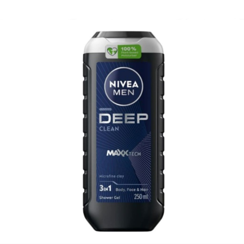 Ingrijire Personala & Cosmetice - Gel de dus 3 in 1, Nivea Men Deep Clean Maxx Tech