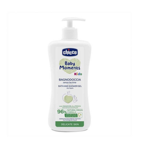 Ingrijire Personala & Cosmetice - Gel de dus dermatologic Chicco Baby Moments Kids, fara lacrimi, 0 luni+, 500 ml