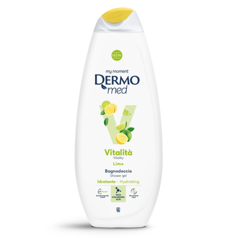 Ingrijire Personala & Cosmetice - Gel de dus Dermomed Vitalita cu aroma de lime, 750 ml