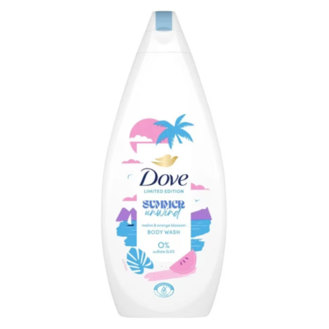 Produse de Baie - Gel de dus Dove Summer Unwind - Editie Limitata, 720 ml