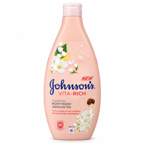 Produse de Baie - Gel de dus Johnson's Vita-Rich, cu ulei de jojoba si vitamina E, 750 ml