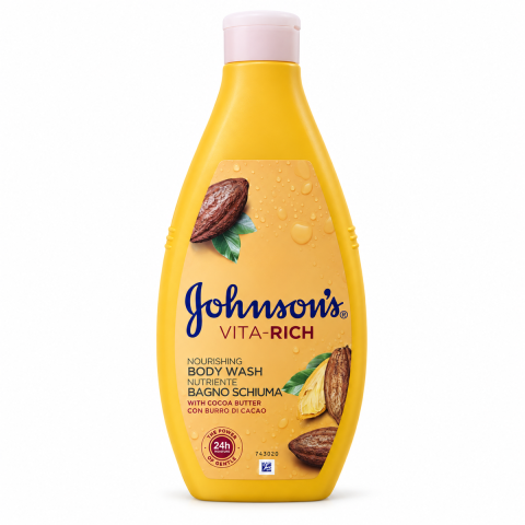 Produse de Baie - Gel de dus Johnson's Vita-Rich, cu unt de cacao și glicerina, 750 ml