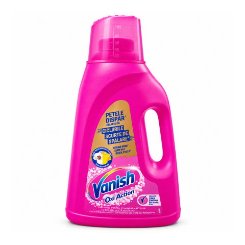 Indepartare Pete - Gel pentru indepartarea petelor de pe haine colorate Vanish Oxi Action Gold Pink, 3L