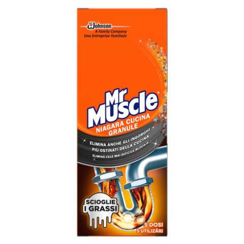 Curatenie & Intretinere - Granule pentru desfundarea tevilor Mr Muscle Niagara, 250 g