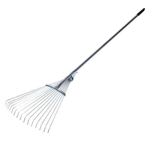 Casa, Gradina & Bricolaj - Grebla metalica reglabila pentru frunze, cu coada