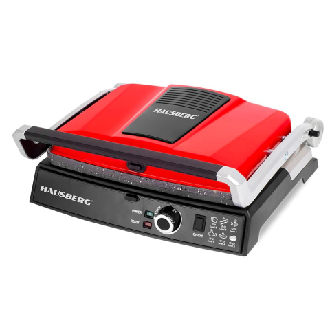 Electrocasnice & Climatizare - Grill electric Hausberg HB633RS, 2000-2200 W, suprafata de gatire 30x24.5 cm