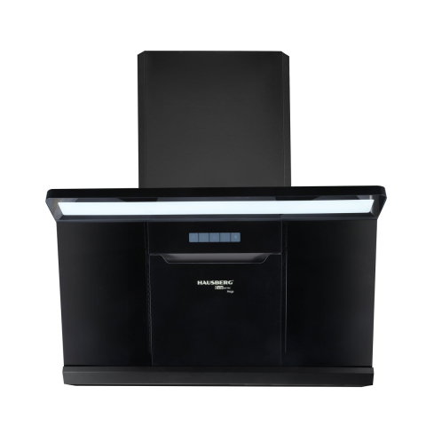 Electrocasnice & Climatizare - Hota decorativa Hausberg HB-1855, 1000 mc/h, 3 viteze, 180 W, sticla, Negru