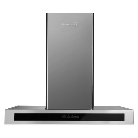 Electrocasnice & Climatizare - Hota incorporabila decorativa Hausberg HB-1380, Putere de absorbtie 650 m3/h, 1 motor, Touch control, LED, Filtru aluminiu, Negru/Argintiu